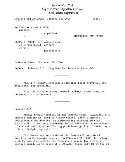27708347-state-of-new-york-supreme-court-appellate-division-third-judicial-department-decided-and-entered-january-13-2005-in-the-matter-of-steven-garrett-appellant-v-95689-memorandum-and-order-glenn-s-decisions-courts-state-ny