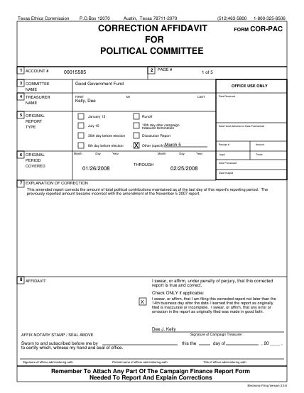 27738808-box-12070-austin-texas-78711-2070-512463-5800-correction-affidavit-for-political-committee-1-account-2-00015585-3-committee-name-first-form-cor-pac-1-of-5-good-government-fund-4-treasurer-name-page-1-800-325-8506-office-use-only-mi