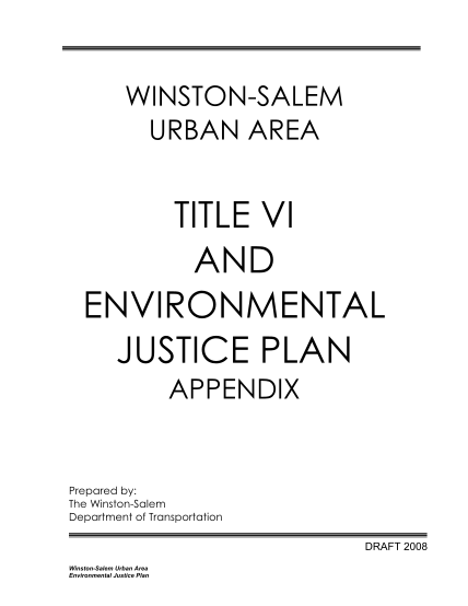27739565-title-vi-and-environmental-justice-plan-city-of-winston-salem-cityofws