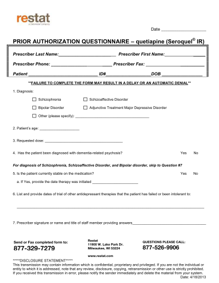 277826308-prior-authorization-questionnaire-quetiapine-s-eroquel-ir