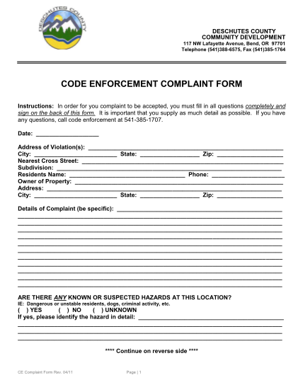 27842057-code-enforcement-complaint-form-deschutes-county-oregon