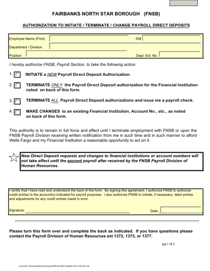 27847351-direct-deposit-authorization-form-fairbanks-north-star-borough-co-fairbanks-ak