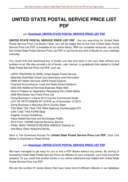278730853-united-state-postal-service-price-list-united-state-postal-service-price-list