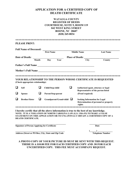 27926469-application-for-copy-of-death-certificate-watauga-county-wataugacounty