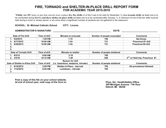 279391983-fire-tornado-and-shelter-in-place-drill-report-form-for-livoniastmichael