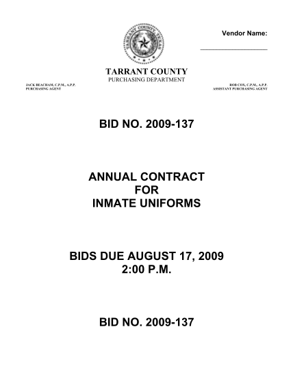 27949990-2009-137-annual-contract-for-inmate-uniforms-bids-due-august-17-2009-200-p