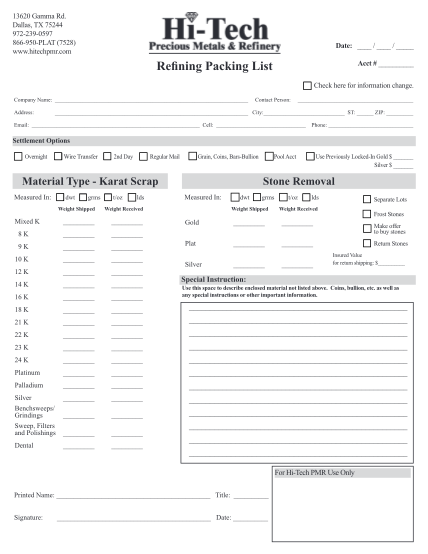 279585611-refining-packing-list