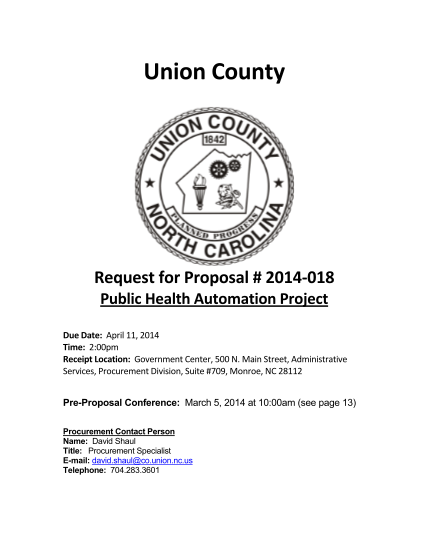 279851354-union-county-request-for-proposal-2014018-public-health-automation-project-due-date-april-11-2014-time-200pm-receipt-location-government-center-500-n-co-union-nc