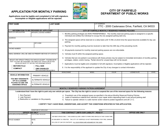 279900751-application-for-monthly-parking-city-of-fairfield-department-of