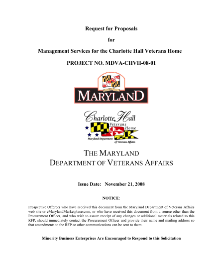 28072270-request-for-proposals-maryland-department-of-veterans-affairs