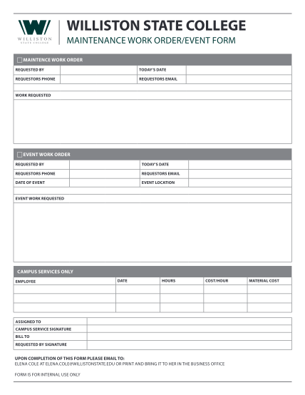 28117287-work-order-form-williston-state-college-willistonstate