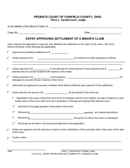 281375470-vandervoort-judge-in-the-matter-of-the-minor-s-claim-of-date-case-no-entry-approving-settlement-of-a-minor-s-claim-upon-hearing-the-application-to-approve-and-distribute-the-settlement-of-the-claim-of-the-minor-the-court-check