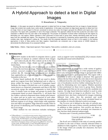 281857658-a-hybrid-approach-to-detect-a-text-in-digital-images-international-journal-of-scientific-engineering-research-volume-5-issue-4-april-2014-ijser