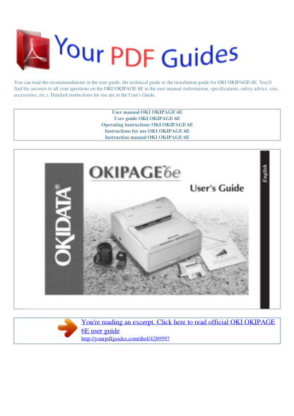 281938823-operating-instructions-oki-okipage-6e-user-manual-oki-okipage-6e