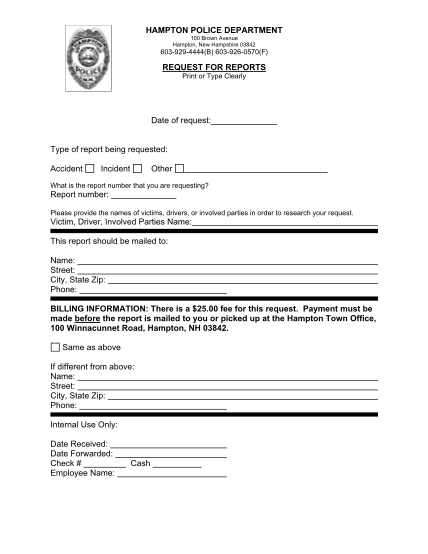 282319341-hampton-police-report-request-report-request