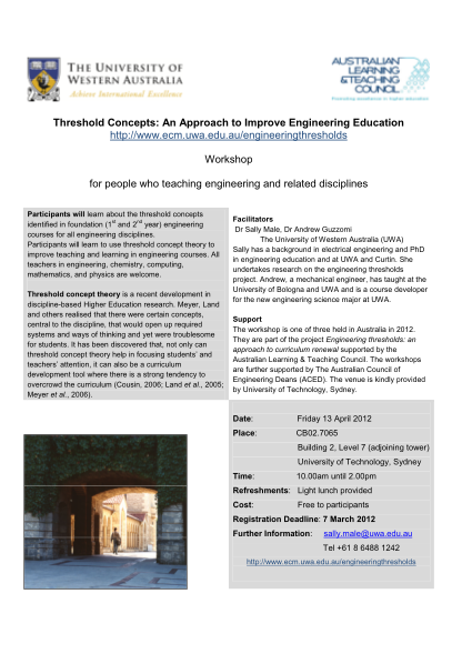 28240056-engineering-thresholds-sydney-workshop-and-registration-form-ecm-uwa-edu