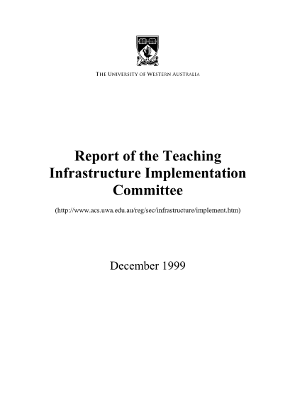 28242827-report-of-the-teaching-infrastructure-implementation-committee-admin-uwa-edu