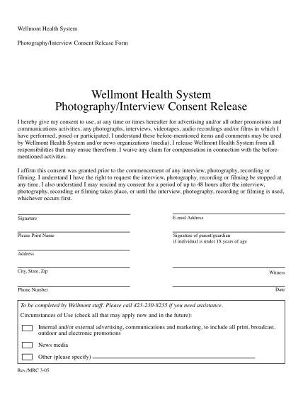 28282306-fillable-wellmont-release-forms-wellmont