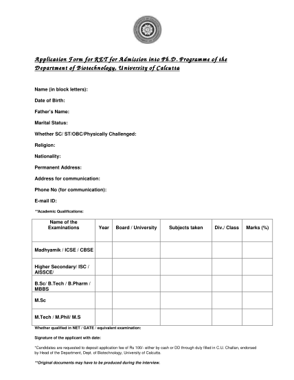 282843246-application-form-for-ret-for-admission-into-phd-caluniv-ac