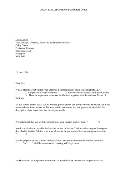 282966362-coleg-gwent-engagement-letter-1415-draft-for-audit-committee-learn-coleggwent-ac