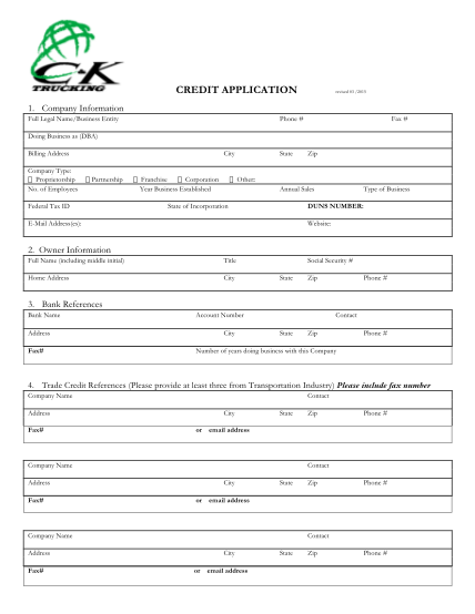 18 Customer Credit Application Form And Agreement Free To Edit Download And Print Cocodoc 2468