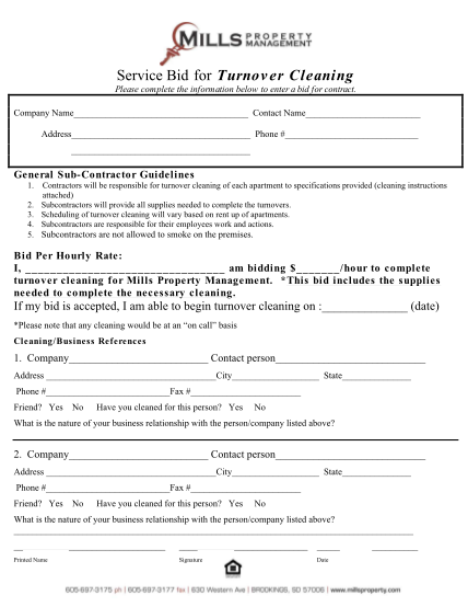 283330242-service-bid-for-turnover-cleaning-mills-property-management