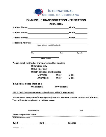 283474210-isl-bunche-transportation-verification-2015-2016-isl-edu