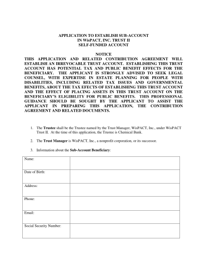 283669981-application-to-establish-sub-account-in-wispact-inc-trust-wispact