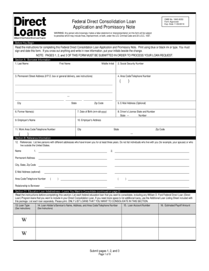283777-fillable-federal-direct-consolidation-loan-application-and-promissory-note-11302010-form-loanconsolidation-ed