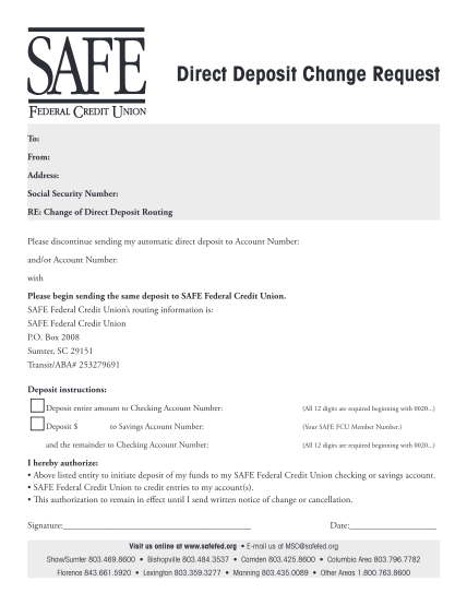 28430202-fillable-direct-deposit-from-safe-federal-form