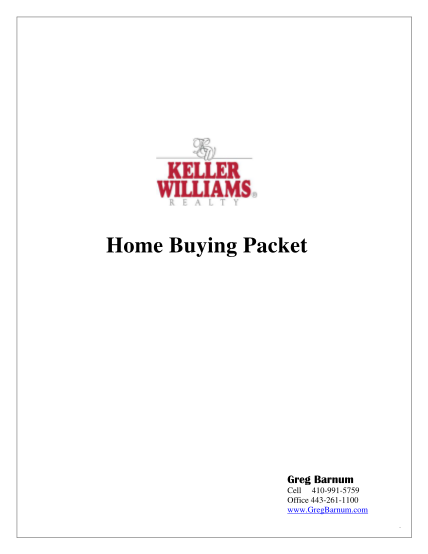 28460452-home-buying-packet-checklist-keller-williams-realty