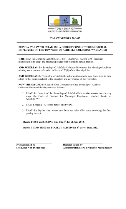 284689419-code-of-conduct-for-municipal-employees-township-of-ashfield