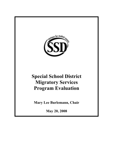 285259262-special-school-district-migratory-services-program-evaluation-ssdmo