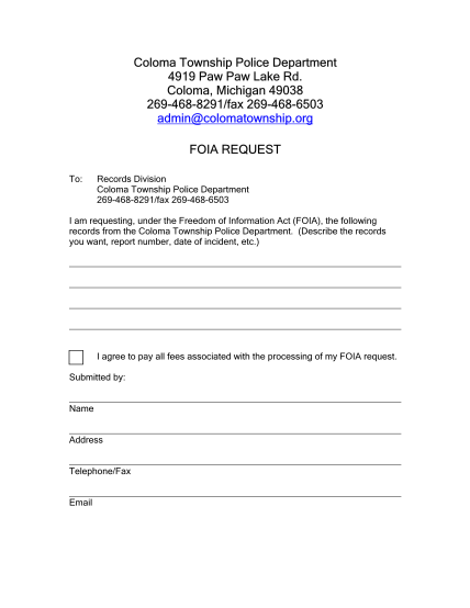 285672711-coloma-township-police-department-foia-request-form-colomatownship