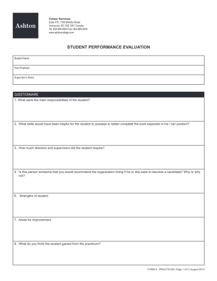 285681729-student-performance-evaluation-ashton-college-ashtoncollege