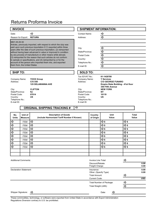 14 Proforma Invoice Format For Export Free To Edit Download Print 