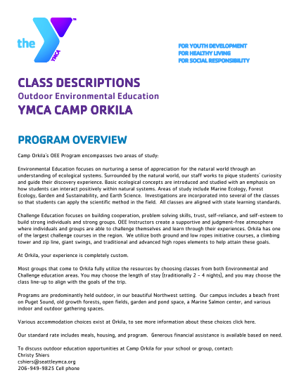 285879788-class-descriptions-outdoor-environmental-education-ymca-camp-orkila-program-overview-camp-orkila-s-oee-program-encompasses-two-areas-of-study-environmental-education-focuses-on-nurturing-a-sense-of-appreciation-for-the-natural-world