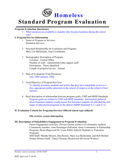 287874995-homeless-standard-program-evaluation-ssdmo