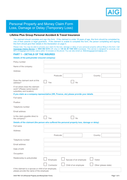 288385913-personal-property-and-money-claim-form-loss-damage-or-delay-keele-ac