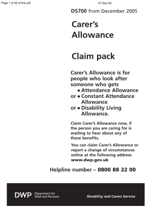 28848569-careramp39s-allowance-claim-pack-nationalarchivesgovuk