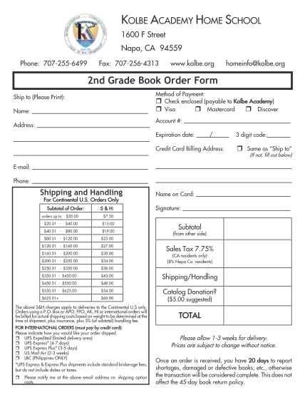 289043723-org-2nd-grade-book-order-form-ship-to-please-print-name-address-method-of-payment-check-enclosed-payable-to-kolbe-academy-visa-mastercard-discover-account-expiration-date-credit-card-billing-address-3-digit-code-same-as-ship