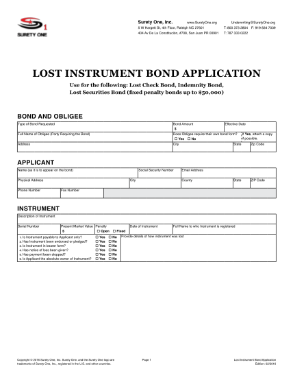 289228099-lost-instrument-bond-application-underwriting-specialists-for-commercial-surety-contract-bonds-and-fidelity-bonds-we-are-licensed-in-all-fifty-states-and-puerto-rico-suretyone