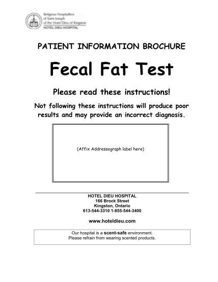 289243113-patient-information-brochure-fecal-fat-test-hotel-dieu-hospital