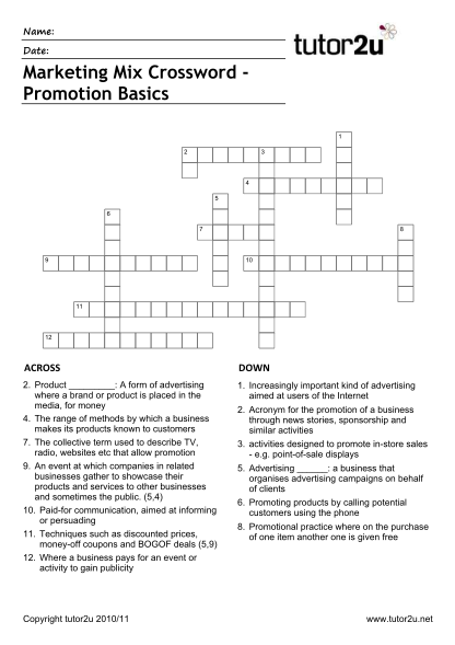 289666033-marketing-mix-crossword