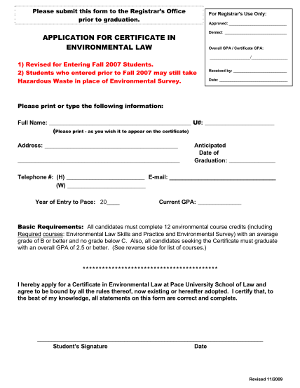 289849985-bapplicationb-for-certificate-in-environmental-law-pace-law-school-law-pace