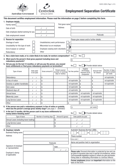 29036817-fillable-2009-email-employment-separation-certificate-form-humanservices-gov