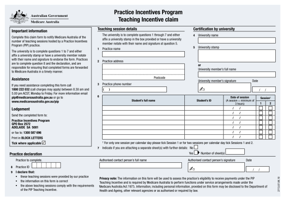 29040084-pip-teaching-incentive-claim-form-medicare-medicareaustralia-gov