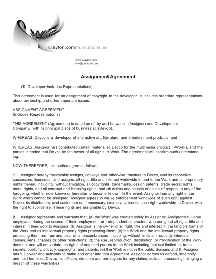 290912399-assignment-agreement-crayton-communications-llc