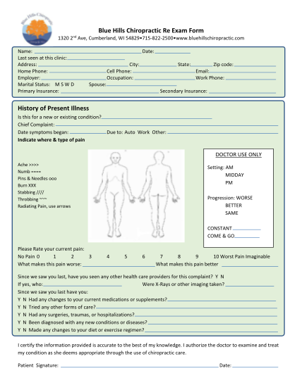 291031075-blue-hills-chiropractic-re-exam-form