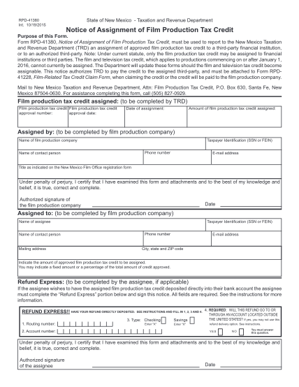 291099081-notice-of-assignment-of-film-production-tax-credit-new-mexico